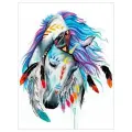 Картина стразами (алмазная мозаика) 30*40 см, остров сокровищ Индейская лошадь, без подрам, 662403