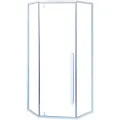 Душевой уголок Ceruttispa 90x90 C3AW профиль Белый стекло прозрачное