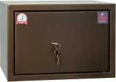 Сейф мебельный COBALT TL-30M, ключевой замок, съемная полка, коричневый