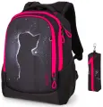 Рюкзак школьный для девочки подростковый с анатомической спинкой, 17 л, SkyName (СкайНейм) + пенал