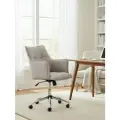 Кресло компьютерное офисное TetChair, хром, велюр/букле, светло‑серый