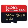 Карта памяти MicroSD 512Gb SanDisk Extreme Pro microSDXC Class 10 UHS-I V30 A2 200MB/s + SD adapter