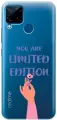 Силиконовый чехол на realme C15, C25, Рилми С15, С25 с 3D принтом Limited Edition прозрачный