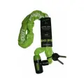 Велозамок цепь Vinca Sport 759 зеленый,6х1000 мм,(защита от влаги)