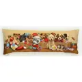 Подушка Декоративная Гобеленовая 32х85 Корзина со щенятами