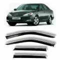 Хромированные дефлекторы боковых стекол Cobra Tuning на Toyota Camry (XV30) V, Sd Sedan 2002 - 2005 - Хром ветровики боковых окон для Тойота Камри (ХВ30), 5 Сд Седан 2002 - 2005
