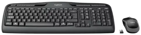 Комплект клавиатура + мышь Logitech Wireless Combo MK330, черный, английская/русская