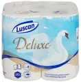 Luscan Бумага туалетная Deluxe 3 слоя, 8 рулонов
