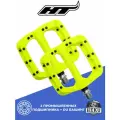 Педали велосипедные HT PA03A Neon Yellow (неоново-желтый)
