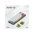Беспроводная механическая клавиатура Nuphy Air60 V2 Moss Switch, Lunar Gray