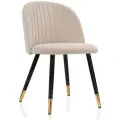 Стул обеденный Woodville Gabi beige / black / gold