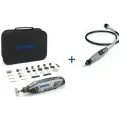 Аккумуляторный гравер Dremel 8240-3/52, 12V с гибким валом