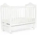 Кроватка для новорожденных Bebizaro Fillmore White Маятник универсальный с ящиком (ШхГхВ) 125х67х109 см