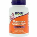 Капсулы NOW Mannose Cranberry, D-Манноза 450 мг + Клюква 250 мг - 90 капсул