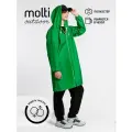 Дождевик мужской molti Rainman Zip плащ, ветровка, для рыбалки, туристический, зеленый, размер XL
