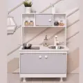 Детская кухня SITSTEP с интерактивной плитой (со звуком и светом), серые фасады