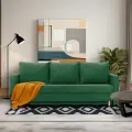 Диван - кровать прямой Ванкувер Лайт аналог икеа фрихетэн, механизм еврокнижка, Зеленый