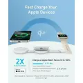 Беспроводная зарядная станция Anker MagGo Ultra Compact 3-в-1 Qi2, White