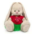 Игрушка мягкая BUDI BASA Зайка Ми, в платье с земляничкой, 23см