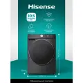 Стиральная машина с сушкой Hisense WD5S1045BB, загрузка 10.5/6 кг, управление по Wi-Fi, функция обработки паром, автодозирование
