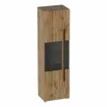 Шкаф-витрина однодверный Ницца гостиная дуб Вотан