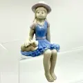 Фигурка на полку Девушка, фарфор, Pavone, Италия, 2024-2025 гг.