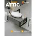 Подвесная тумба под раковину в ванную 80х48 см ATTIC, цвет Бетон лофт, MODULEASY Ц0000037853