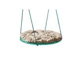 Качели гнездо 0,6 м, без оплётки, бежевая подушка