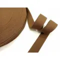 Стропа-лента ременная 32 мм, хлопок искусственный толщ. 2 мм, 45 метров, светло-коричневая