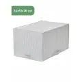 Кофр / органайзер с крышкой IKEA STUK стук,34x51x28 см, в клетку белый/серый