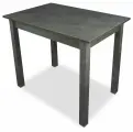 Стол кухонный обеденный деревянный Hesby Kitchen table 1, 90х60х75см, бетон серый