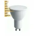 (3 шт.) Светодиодная лампочка Saffit MR16 GU10 230V 15W(1275Lm) 6400K 6K матовая 57x50 SBMR1615 55223 Холодный белый. Цоколь GU10