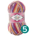 Пряжа Alize Superwash 100 Comfort Socks 7655, 100 г, 425 м, 5 штук