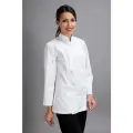 Китель поварской размер 58 женский с регулируемой длиной рукава белый (ткань смесовая)