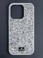 Чехол Swarovski для iPhone 13 Pro, силиконовый, / Серебристый