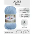 Пряжа Alize Diva (Ализе Дива) 350-голубой светлый