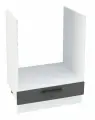 Шкаф кухонный напольный для духовки Глетчер Маренго, МДФ Soft-touch темно-серый