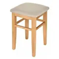 Табурет KETT-UP ECO BRUNO деревянный, KU298.1, цвет светлый орех / бежевая рогожка , 1 штука