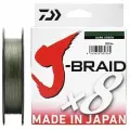 Плетеный шнур DAIWA J-Braid X8 d 0.20 мм, 300 м, 13 кг, зеленый