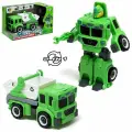 Конструктор DADE TOYS Мусоровоз, 2 в 1, Робот-машина, винтовой