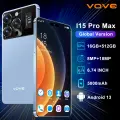 Смартфон i15 Pro Max , 6.74, 5000 мА/ч, 16GB/512GB, 5G，синий（Взрывные игровые мобильные телефоны）