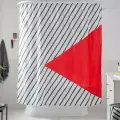 Штора для ванной тканевая 180х200 см Memphis Moroshka цвет Мультиколор Красный