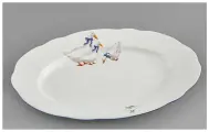 Блюдо овальное 32 см. Мэри-Энн Чешский гусь.