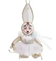 Кукла подвесная Зайчик в костюме снежинки A2186788 РусКукла, Фарфор, текстиль