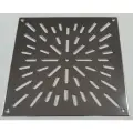 Решетка Напольная Нержавейка 200х200мм. Снежинка