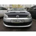 Дефлектор капота Кожаный для VOLKSWAGEN POLO SEDAN дорестайлинг 2009 -2015 (Фольксваген Поло Седан)