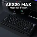 AK820 MAX Магнитный вал 81 клавиша Бессветодиодная игровая клавиатура, Проводная версия, Magnetic Switch, черный