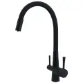Смеситель для кухни с гибким изливом и под фильтр ViEiR черный