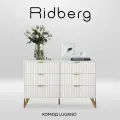 Комод Ridberg LUGANO 6Я (White/Gold)