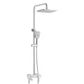 Душевая система для ванны однорычажная Rose R2736F, Белый/хром